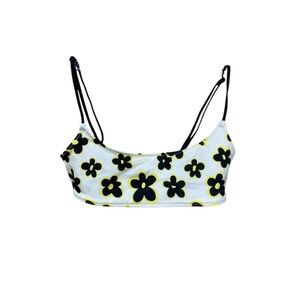 Triangl Floral Print Bikini Top‎ xxs